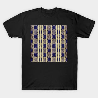 Sunflower Abstract / Blue / Stripe / Pattern T-Shirt